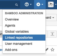 Bamboo Administration &gt; Linked repositories